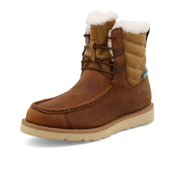 Twisted X Wedge Sole Ladies Winter Boot - Oiled Saddle